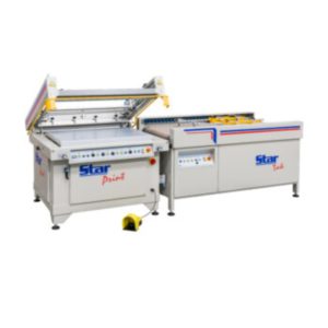 STAR PRINT + STAR TAK – Máquina de serigrafía plana con retirador automático de hojas